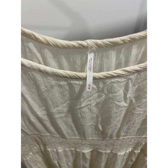 $128 Free People Dream Cloud Dress Ivory Size Medium - Picture 3 of 4